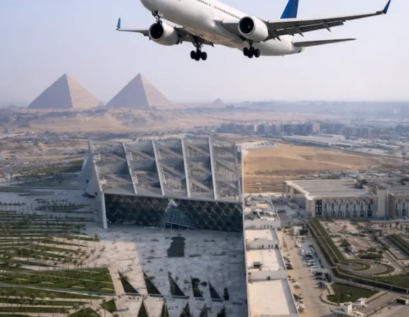 Private Cairo Day Trip from Hurghada by Plane: Grand Egyptian Museum, Giza Pyramids & Sphinx